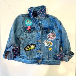 Disney toddler jean jacket with Toy Story patches